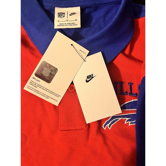 NIKE NFL BUFFALO BILLS 2024 Blitz MEN'S POLO SHIRT SIZE Med NWT - Picture 8 of 10
